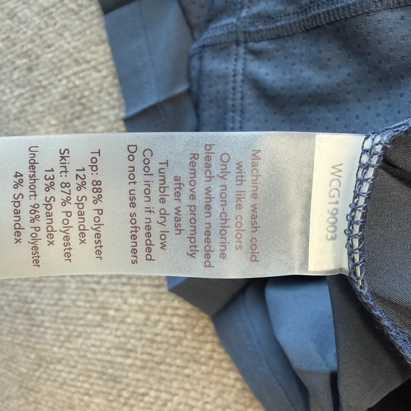 NWT CALIA Women's Golf Mixed Media Pleated High Neck Sleeveless Dress Sz Small - Picture 6 of 10